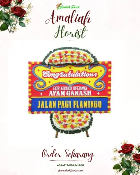 Sewa Papan Bunga Bungo Pasang